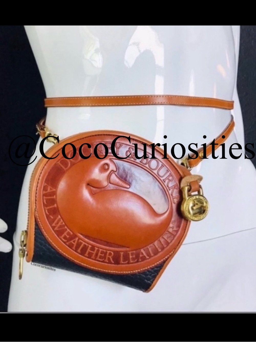 Dooney & Bourke Brown Leather Crossbody Wallet Bag - Picture 2 of 16